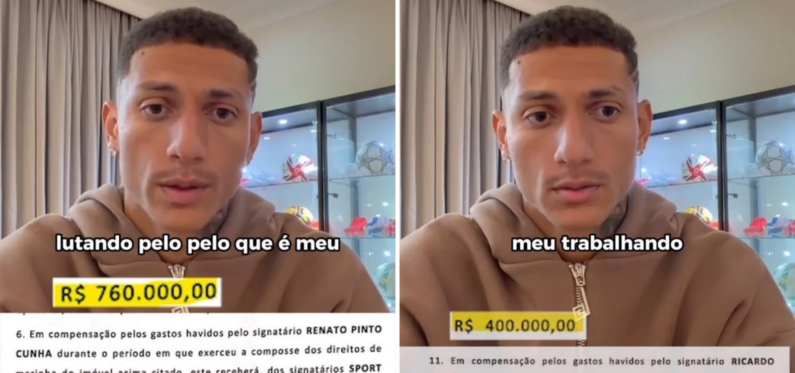 Justiça nega pedido para obrigar Richarlison a apagar publicações sobre disputa por ilha em Angra