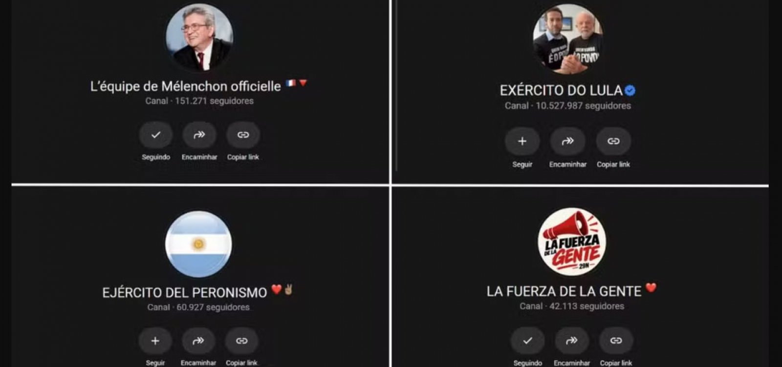 Grupos inspirados no "Exército de Lula" crescem até 157% no exterior em apenas dois dias