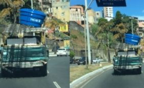 Você Repórter: caminhonete é flagrada 'toda errada' na av. Garibaldi