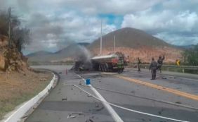 Acidente entre carro e caminhão-tanque deixa quatro mortos na BR-116
