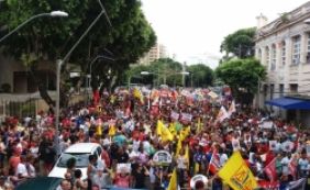 Manifestantes iniciam protesto contra reforma da Previdência no Campo Grande