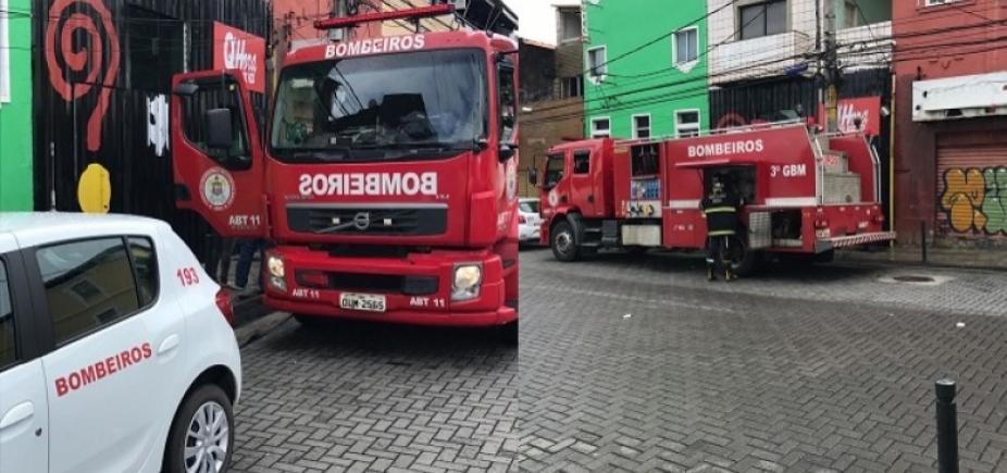 Curto-circuito causa princípio de incêndio em pizzaria no Rio Vermelho