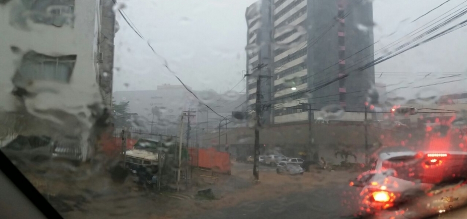 Federação acumula 63,1 milímetros de chuva em apenas uma hora