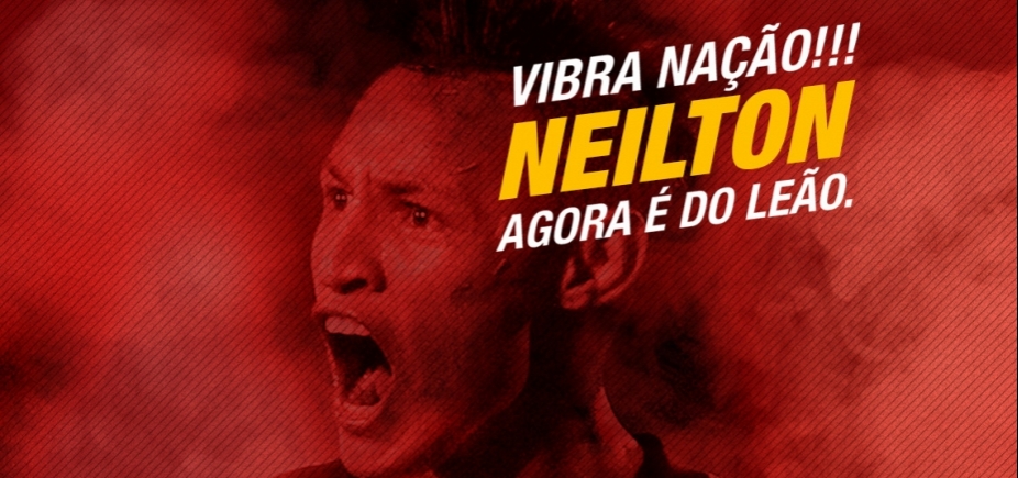Vitória anuncia a contratação do atacante Neilton; reforço será apresentado na sexta