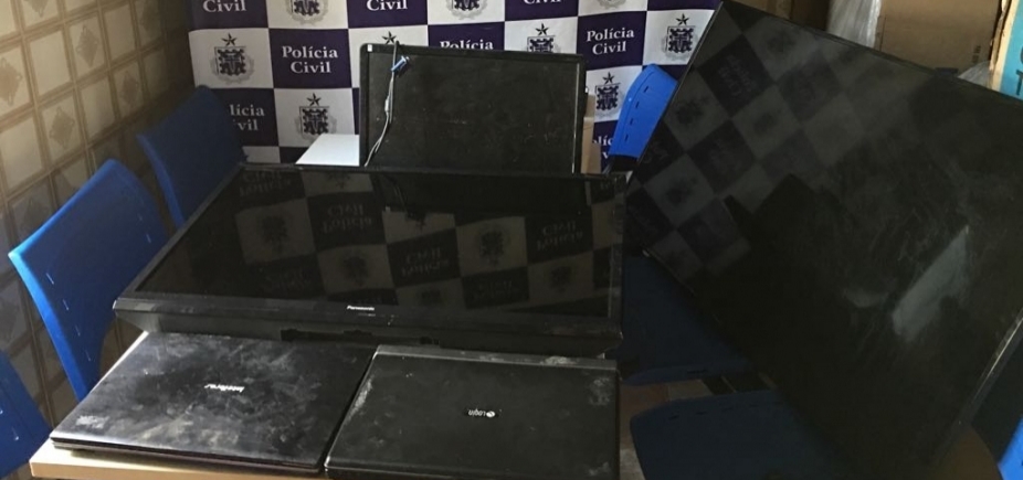 Alunos são apreendidos e jovem é preso por furtar equipamentos em escola de Amargosa