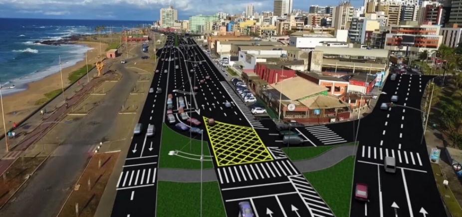 Vídeo mostra como vai ficar trânsito na Orla após fechamento de estacionamento