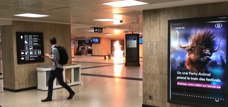 Explosão em estação de trem de Bruxelas interrompe tráfego