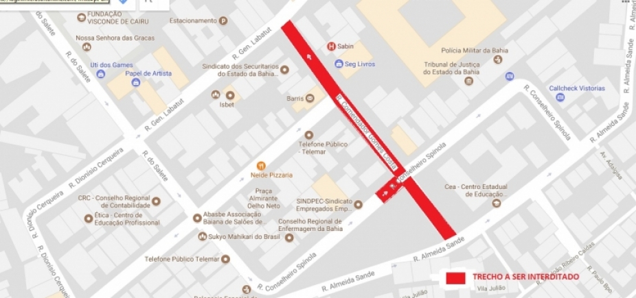 Obras de requalificação interditam vias dos Barris a partir desta sexta-feira