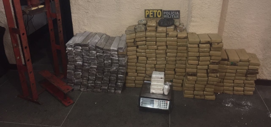 Policiais apreendem 300 kg de maconha durante operação no interior