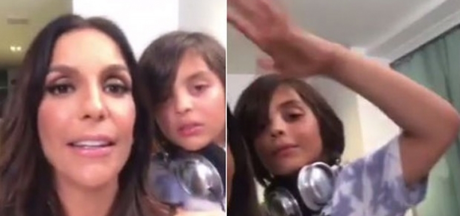 Filho de Ivete Sangalo chama atenção ao aparecer em vídeo com a mãe; assista