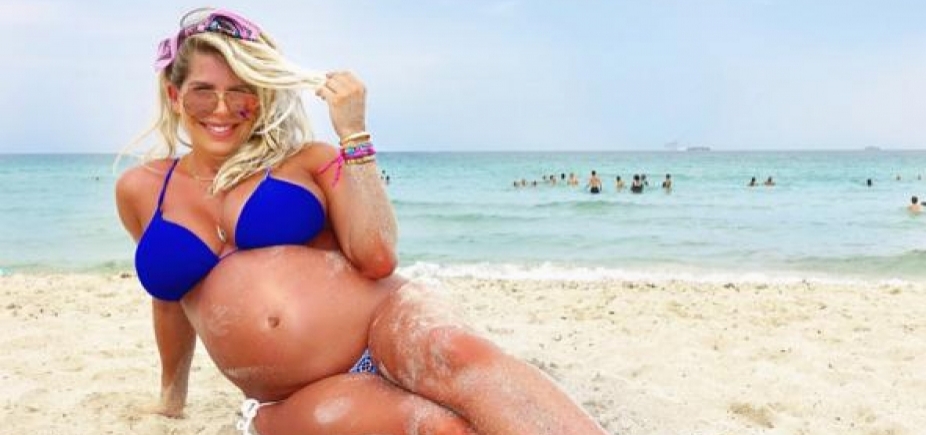 Nasce Enrico, filho de Karina Bacchi: \"Minha maior riqueza\"; veja fotos