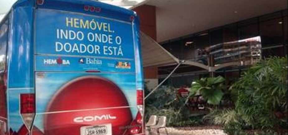 Hemoba recebe doações em shoppings de Salvador até sexta-feira