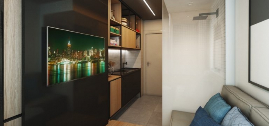 Construtora oferece apartamentos "dobráveis" de 10m²; veja imagens
