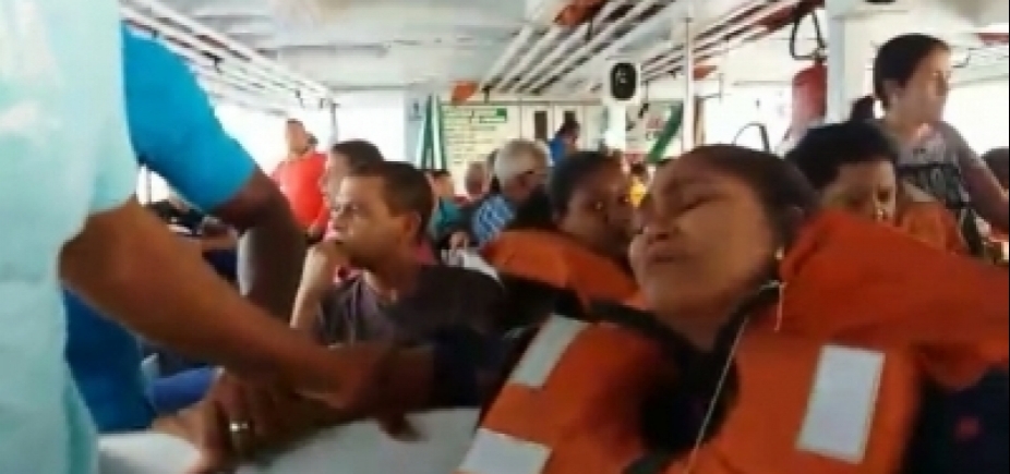 Em maio, passageiros viveram momentos de pânico em travessia de Mar-Grande; veja vídeo