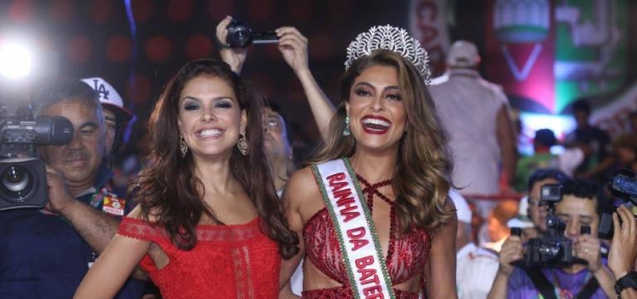 Juliana Paes é ovacionada em coroação na Grande Rio e ganha elogio de Ivete Sangalo; vídeo