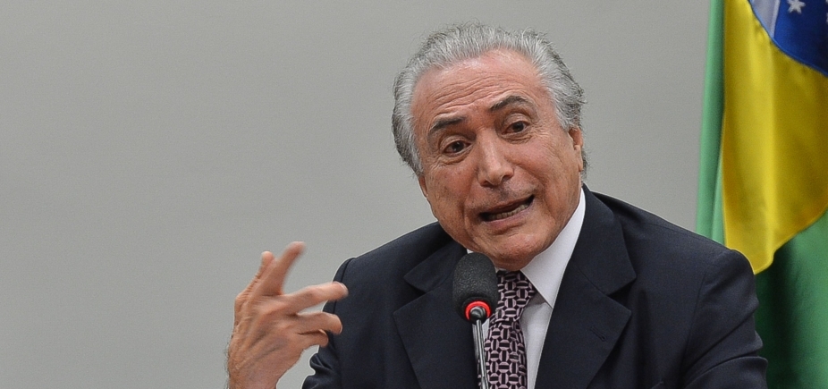 “No Brasil cada um quer derrubar o outro”, diz Temer em discurso