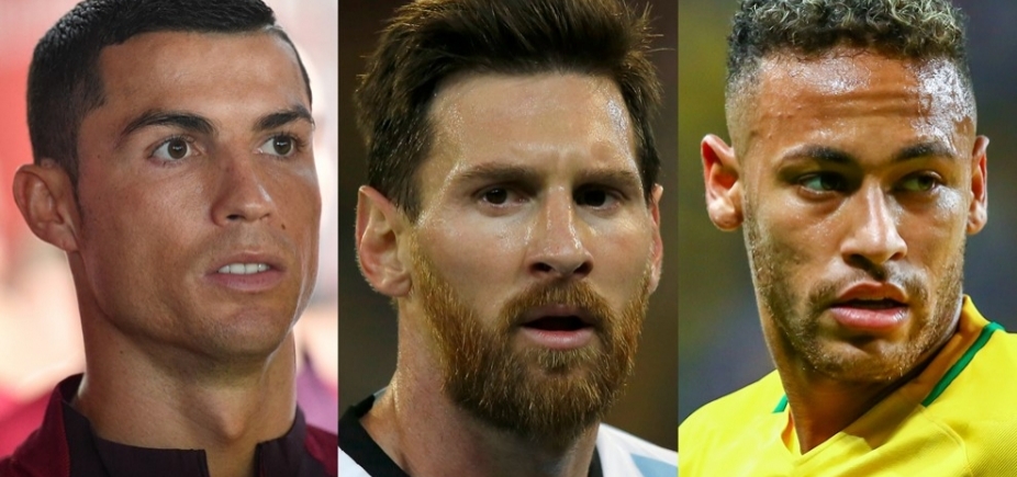 Cristiano Ronaldo, Messi e Neymar são os finalistas do prêmio de melhor do mundo da Fifa