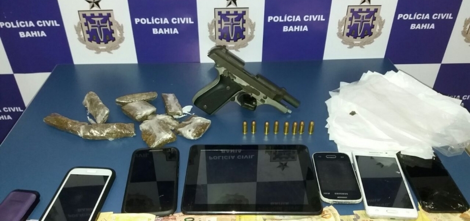 Jovem é preso com maconha e pistola municiada em Vitória da Conquista