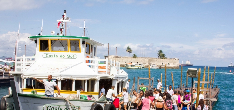 Maré baixa suspende travessia Salvador - Mar Grande até às 11h