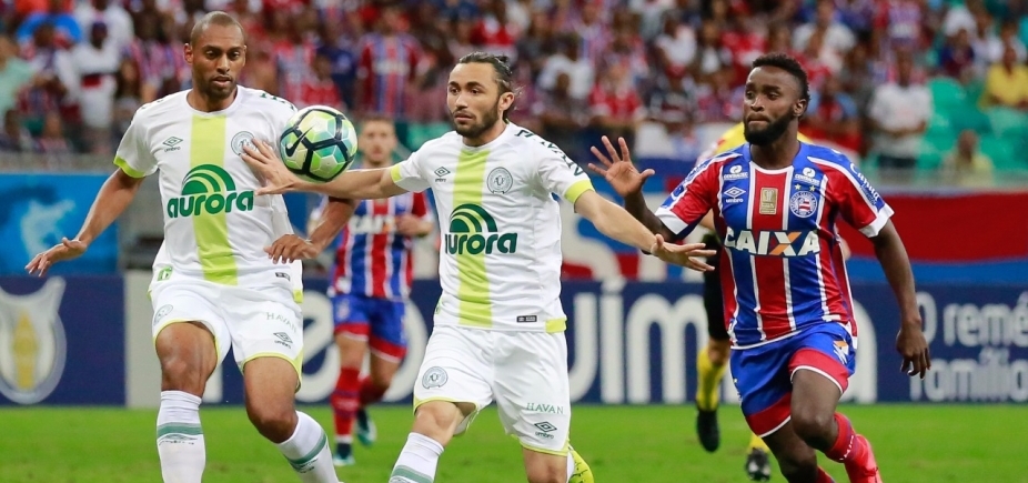 Bahia perde para a Chapecoense por 1 a 0 e se distancia do sonho da Libertadores