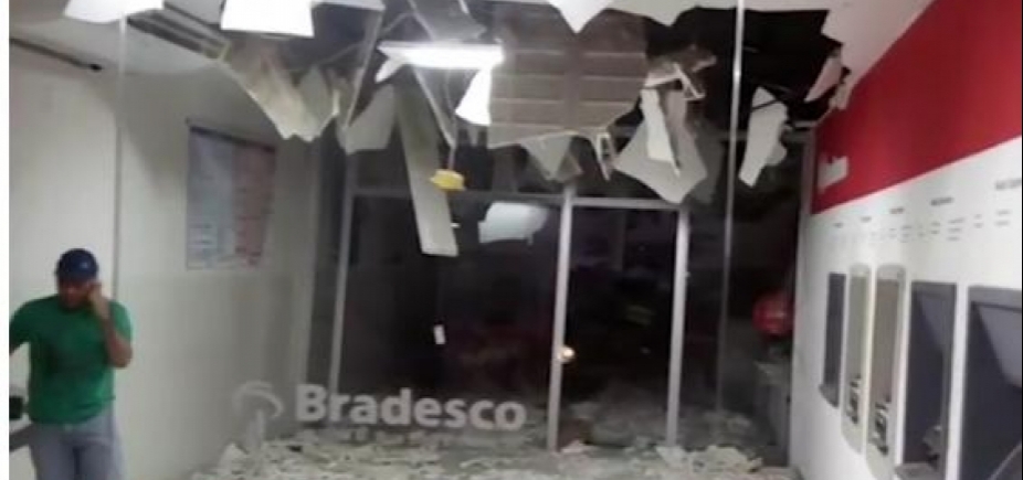 Mais duas agências bancárias são explodidas durante a madrugada no interior da Bahia