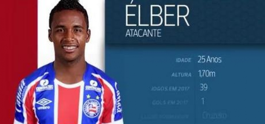 Bahia anuncia contratação do atacante Élber