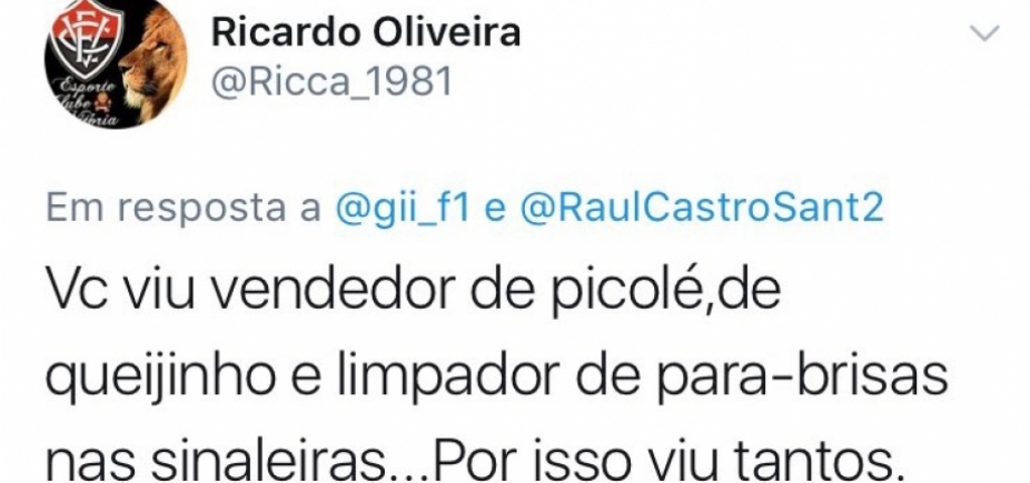 Comentário de torcedor do Vitória gera campanha do Bahia nas redes sociais