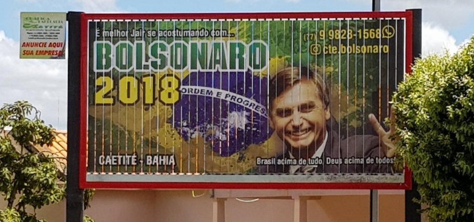 Caetité: juiz ordena retirada de outdoor pró-Bolsonaro