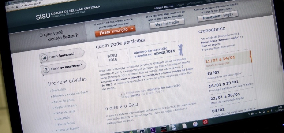 Resultado do Sisu será divulgado na segunda-feira