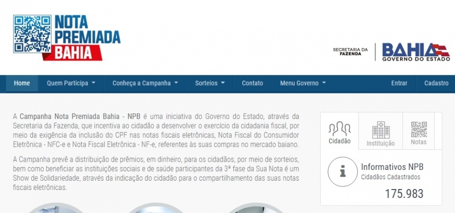 Nota Premiada Bahia paga R$ 1 milhão em prêmios na quinta-feira