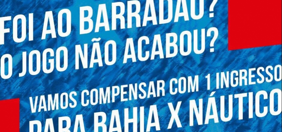 Bahia recompensa torcedores que foram ao Ba-Vi