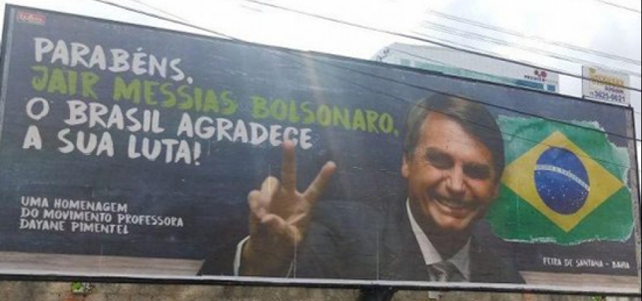 MP Eleitoral pede que TSE retire outdoors de apoio a Bolsonaro