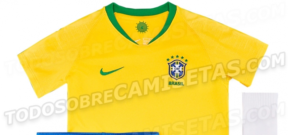 Site vaza nova camisa da Seleção Brasileira; confira