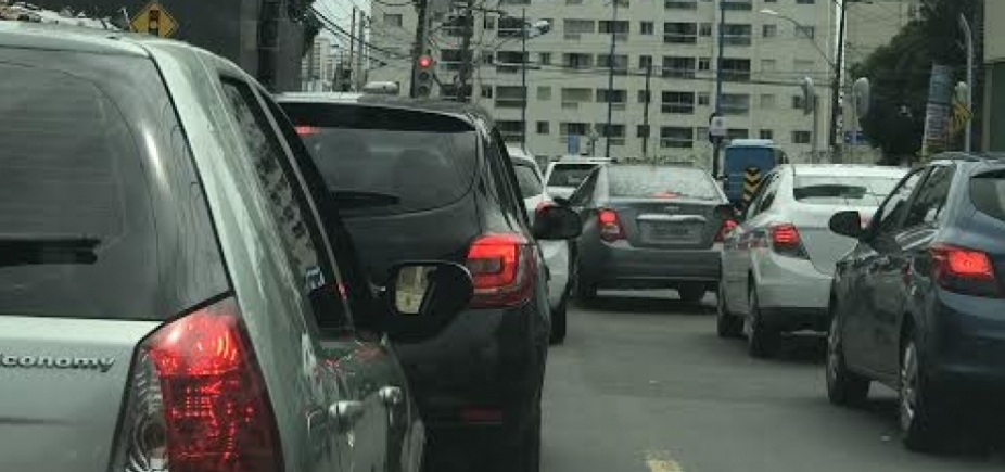 Mesmo sem acidentes, motoristas enfrentam congestionamento