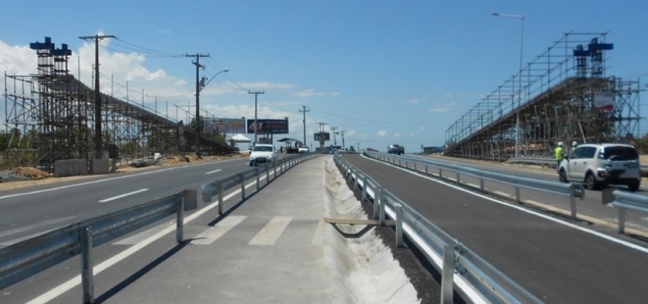 Estrada do Coco será interditada amanhã para montagem de passarela 