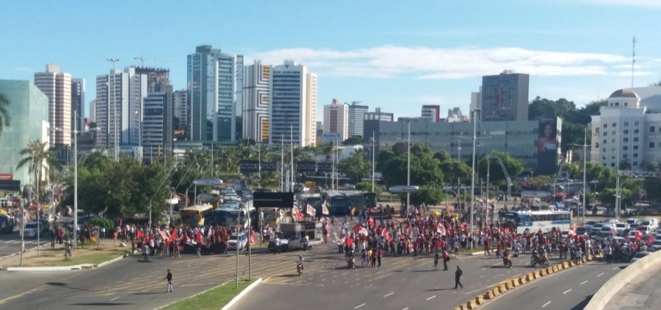Após ato em Lauro, Moema e manifestantes protestam na região do Iguatemi