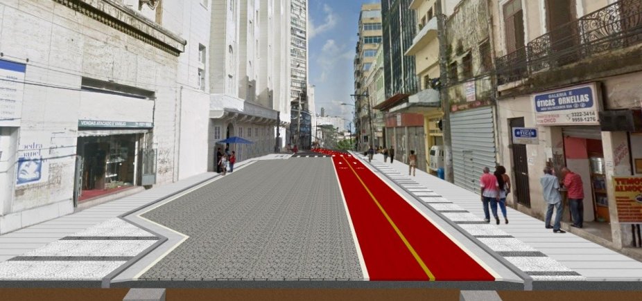Rua Chile vai ter rebaixamento da rede elétrica e pavimentação em paralelepípedo