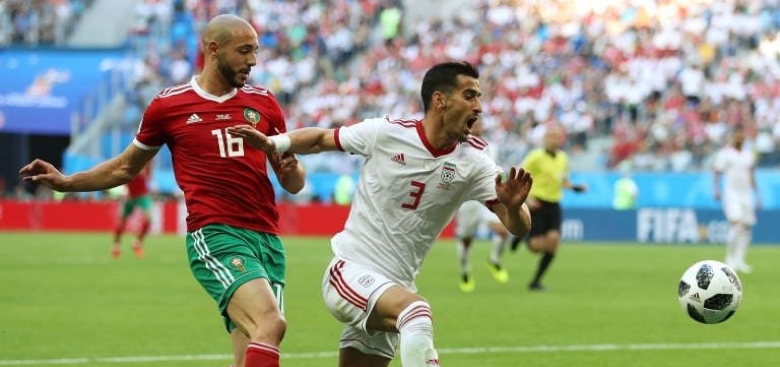 Irã bate o Marrocos por 1 a 0 com gol contra nos acréscimos