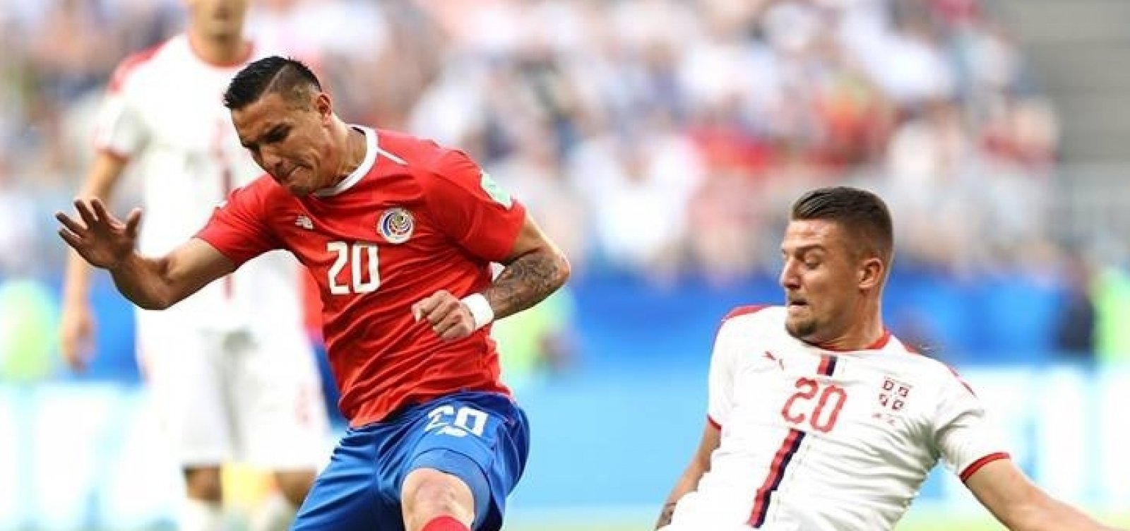 Kolarov garante vitória da Sérvia sobre Costa Rica em cobrança de falta