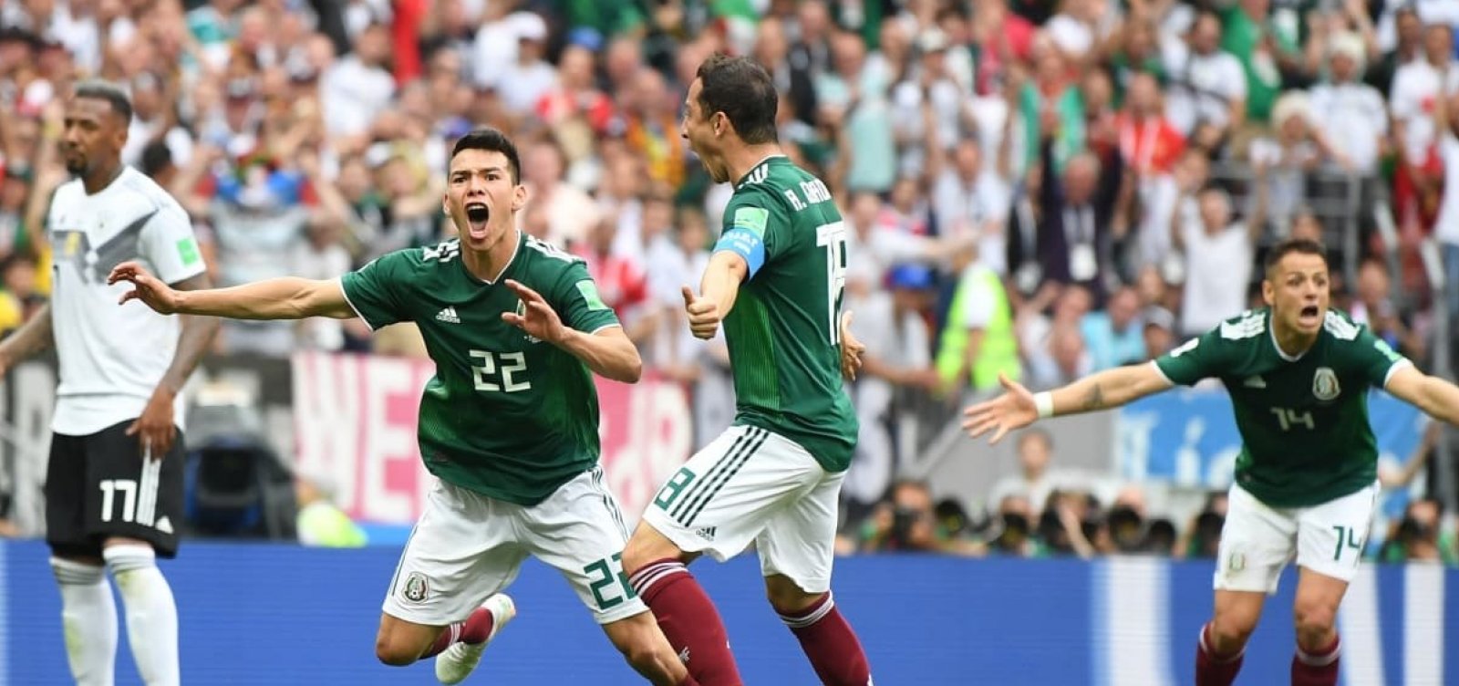 México surpreende e vence a Alemanha por 1 a 0