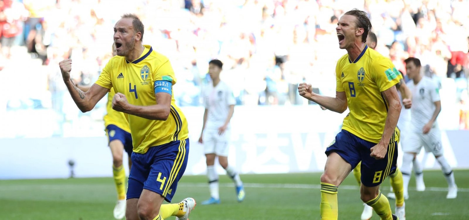 Em jogo enfadonho, Suécia bate a Coreia do Sul por 1 a 0