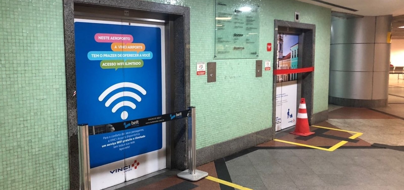 Elevadores do Aeroporto de Salvador fecham para 'manutenção preventiva'