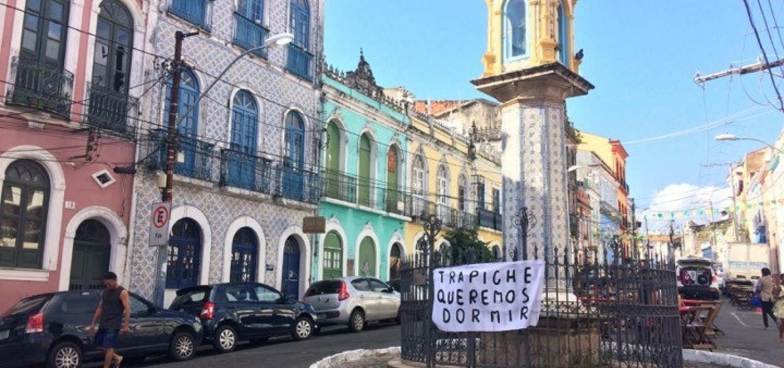 Moradores de Santo Antônio Além do Carmo protestam contra Trapiche Barnabé: 'Queremos dormir'