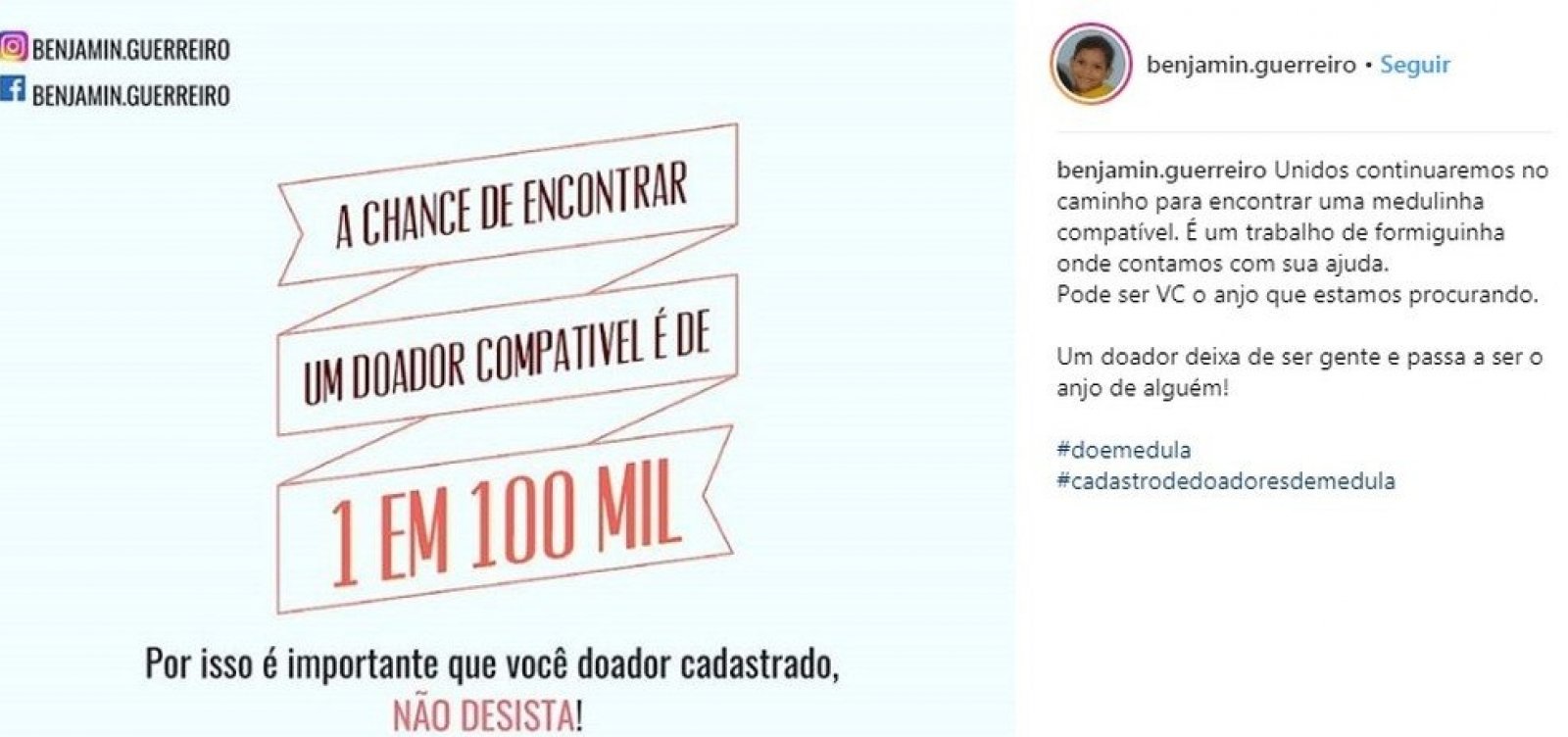 Familiares criam campanha para menino que precisa de transplante de medula óssea