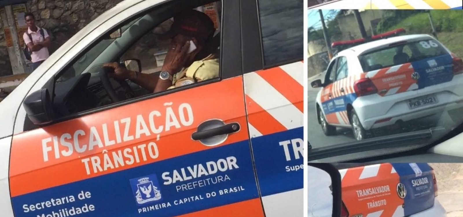 Transalvador abre processo disciplinar contra agente flagrado no celular ao volante