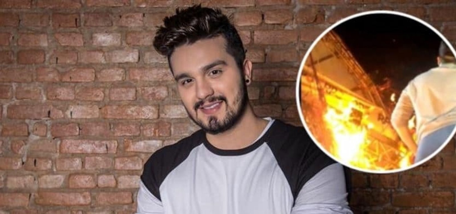 Palco de Luan Santana pega fogo e assusta fãs; Vídeo