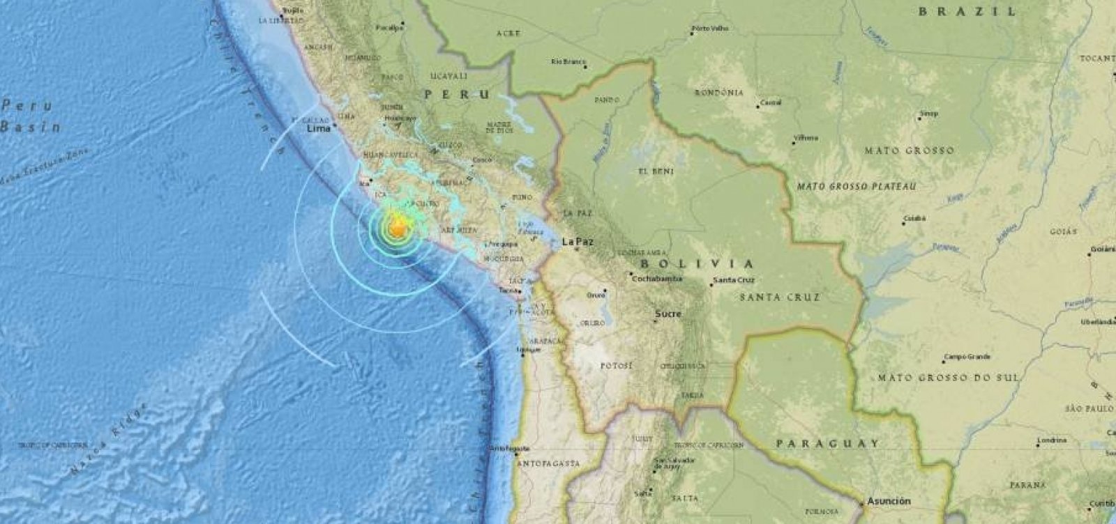 Terremoto no Peru e é sentido no Acre 