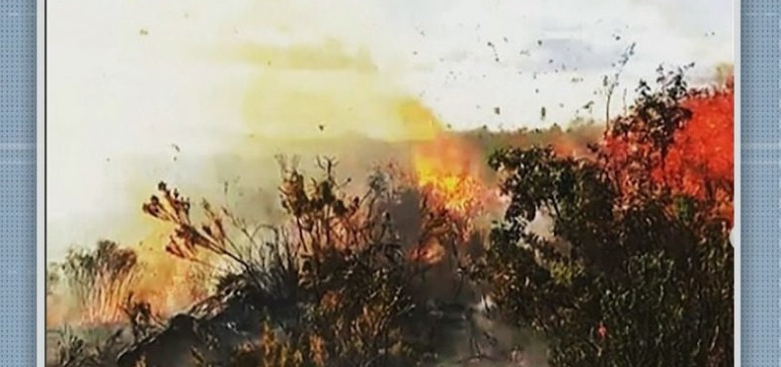 Incêndio atinge Serra da Tromba, na Chapada Diamantina