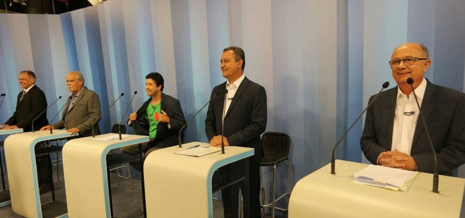 Sem Rui, candidatos ao governo participam hoje de debate