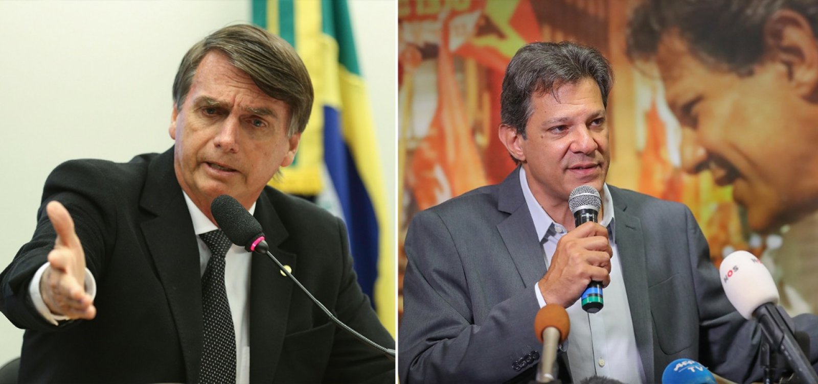 Datafolha: Eleitores votam em Bolsonaro por renovação; em Haddad por rejeição a Bolsonaro